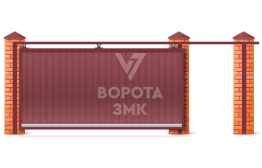 Ворота 3000×2000 с верхними роликами ЗМК-7414