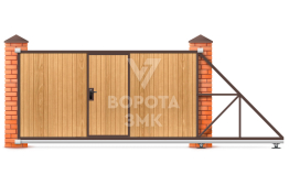 Откатные ворота механические 5 метров 5000×2500 ЗМК-7960
