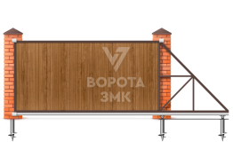 Откатные ворота 10 м 10000×2100 ЗМК-8196