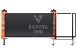 Раздвижные ворота Alutech 3000×2000 ЗМК-6847