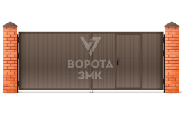 Профильные ворота распашные 3000×2500 ЗМК-5373